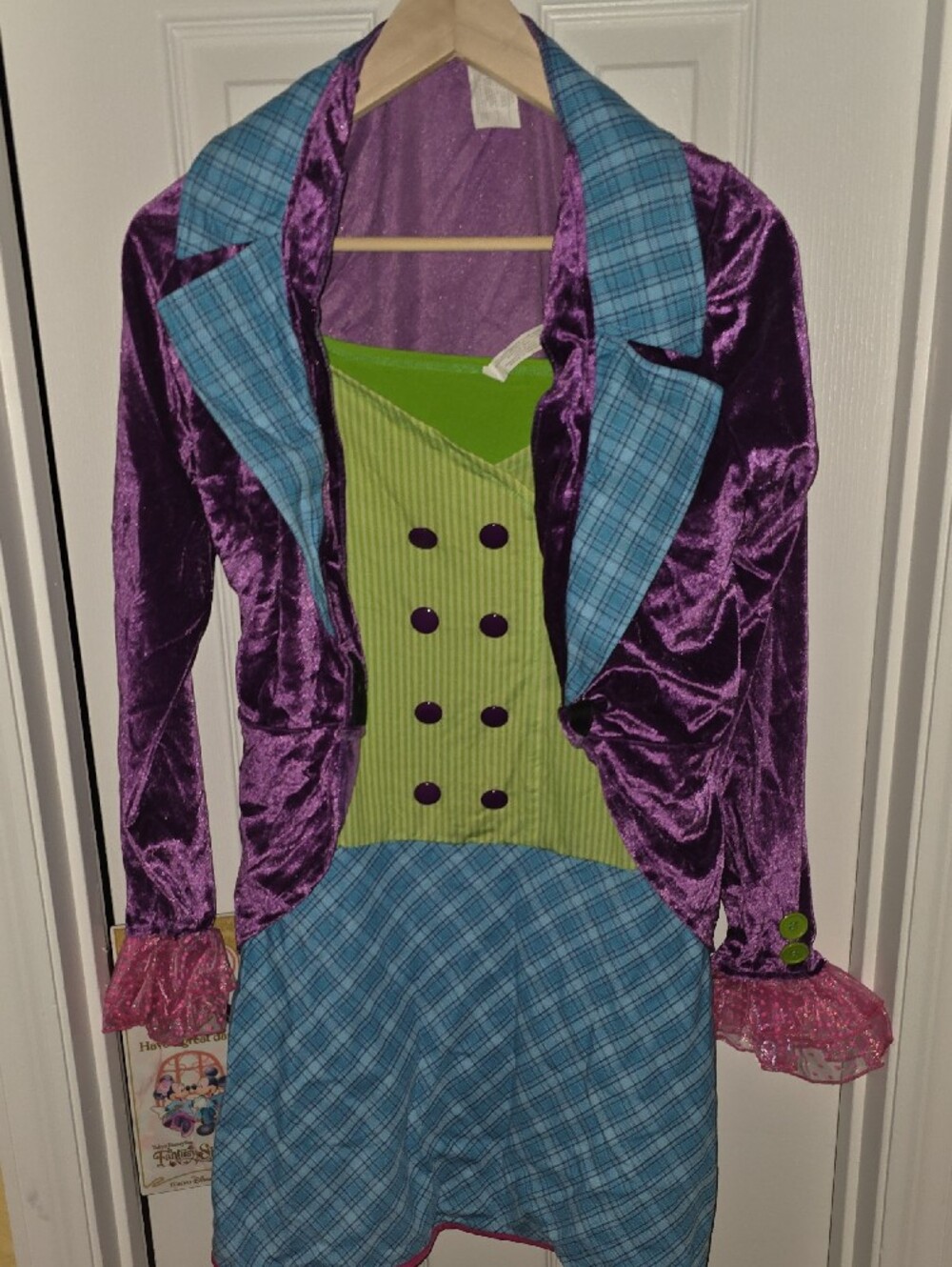 Mad Hatter Costume - Purple & Blue Playful Dress